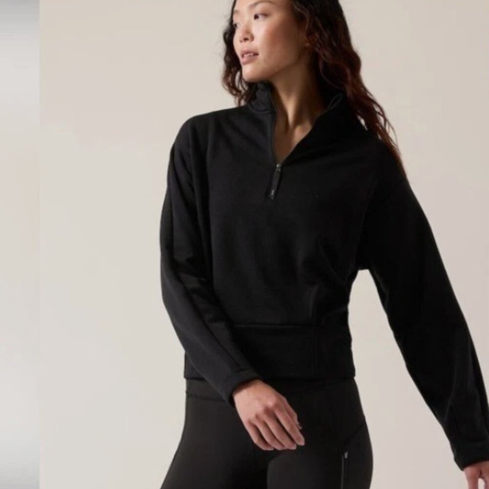 Athleta Altitude Polartec Half Zip Sweatshirt NWT Size Large